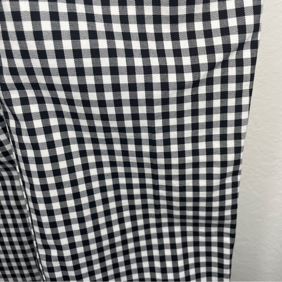 Ann Taylor The Gingham Crop Pant Black and White - Picture 6 of 9